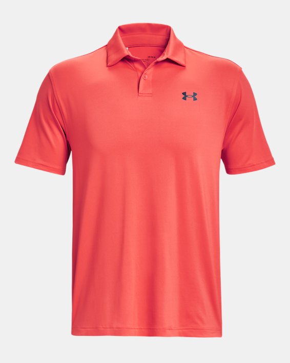 Men's UA Tee To Green Polo in Red image number 4